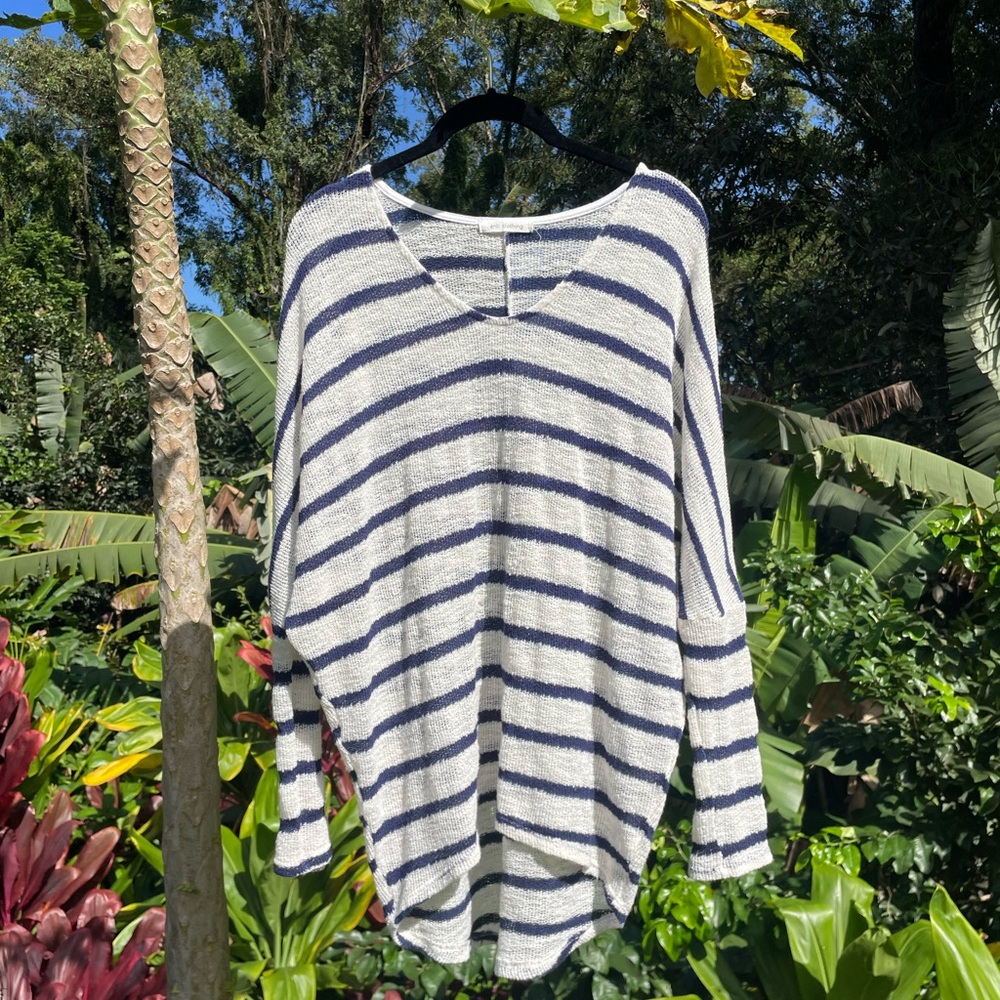 Striped V-Neck Sweater